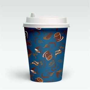 כוס קפה נייר מודפסת חד פעמית